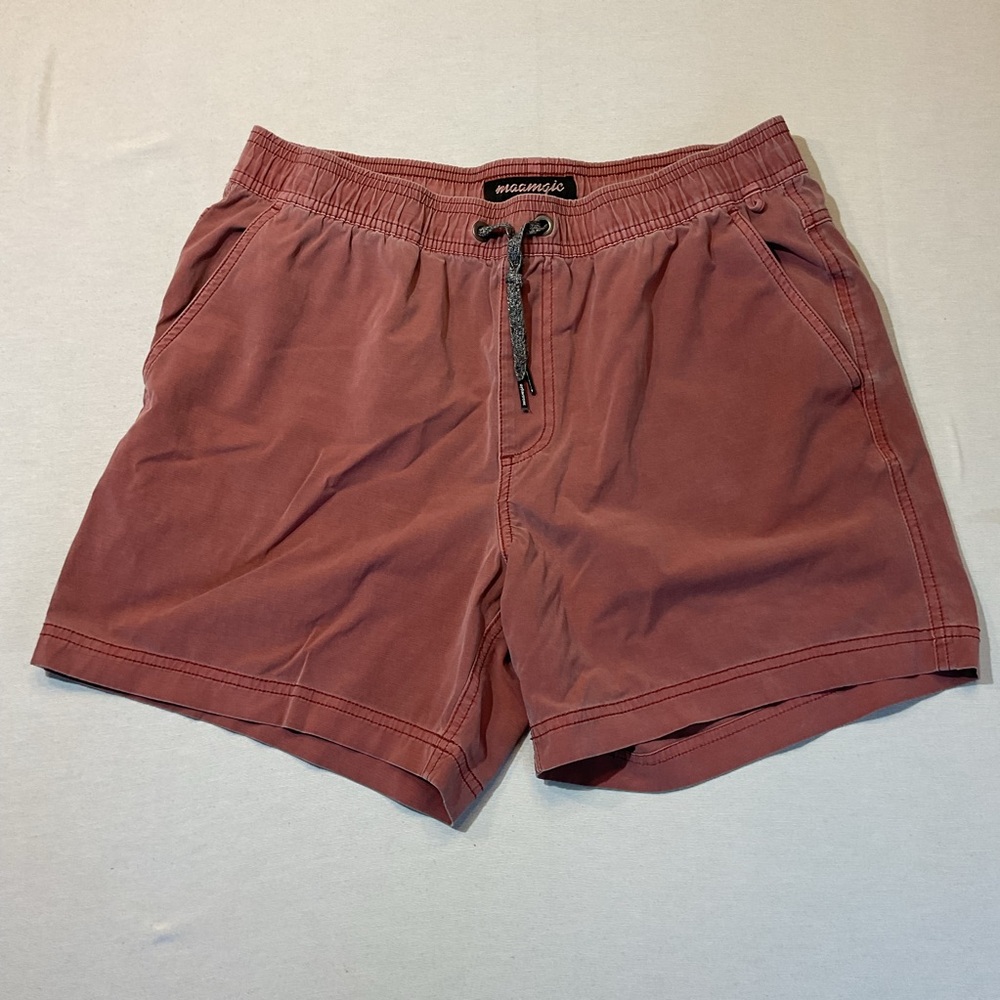 Maamagic Solidspectrum Purity Weekend Casual Shorts Maroon, Size M Drawstrings